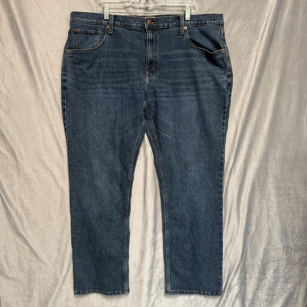 RedHead Jeans Mens 42x32 Blue Stretch Denim Straight Leg Relaxed Fit Casual